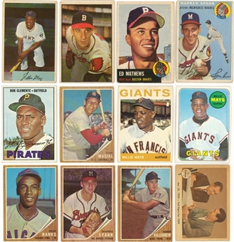 1930s-1960s Baseball and Football "Shoebox" Collection (550+) Including Hall of Famers
